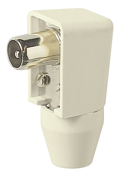 Spina TV Ã¸9,5 90Â° avorio 