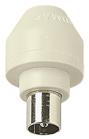 Spina TV d9,5 assiale avorio 