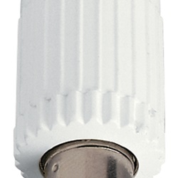 Connettore coassiale TV-RD-SAT femmina bianco uscita cavo assiale per impianti TV e satellitari