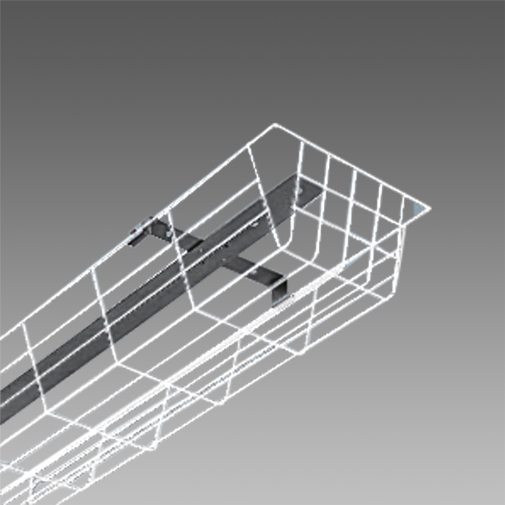 Gabbia protezione tubolare acciaio bianco plafone 1600mm