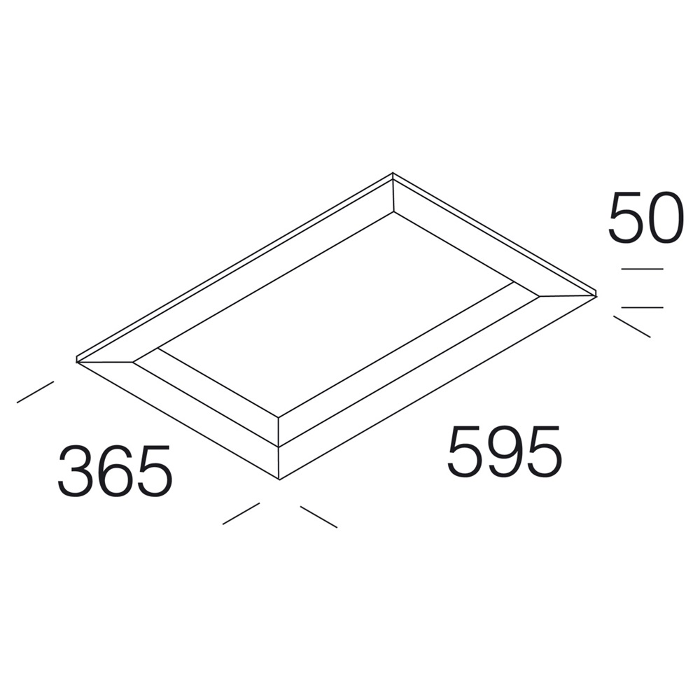 CORNICE INCASSO NIKOS 1185 BIANCO