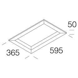 CORNICE INCASSO NIKOS 1185 BIANCO