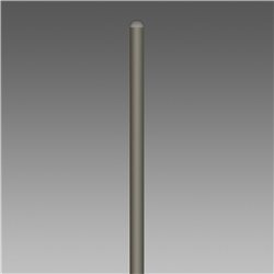 Palo acciaio grafite altezza 5800 mm per illuminazione esterna design moderno