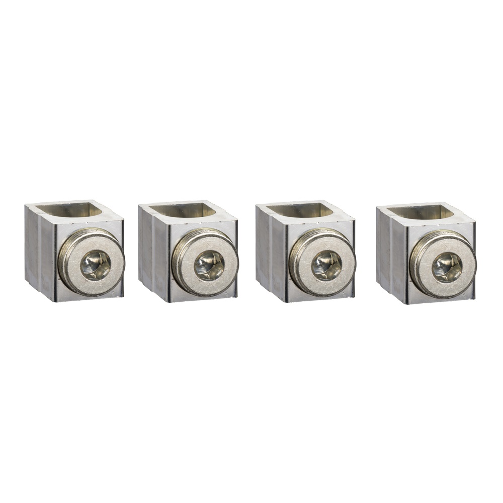 Connettori alluminio 4 morsetti 25-95 mm² per cavi nudi Compact NSX100-250