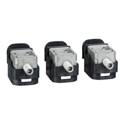 Morsetti acciaio 3 pezzi per cavo 1,5-95 mm² compatibili NSX100-250 uso elettrico