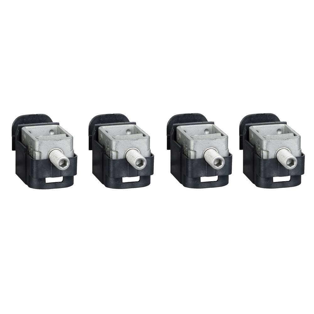 Morsetti acciaio 4 pezzi per cavo 1,5-95 mm² compatibili NSX100-250 uso elettrico industriale