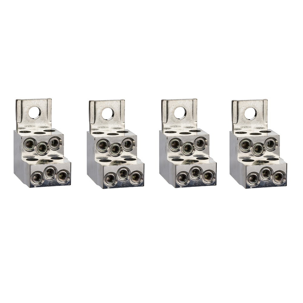 Morsetti 4 pezzi per 6 cavi 1,5-35 mm² connettori alluminio Compact NSX100-250
