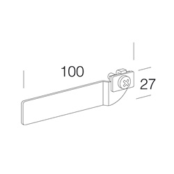 Staffa frontale zincata 898 supporto robusto per installazioni illuminazione LED