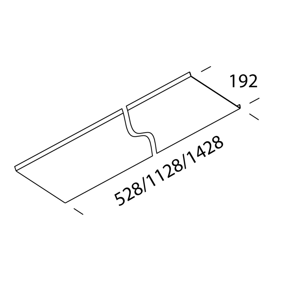 COPERTURA SUPERIORE 254 28W BIANCO