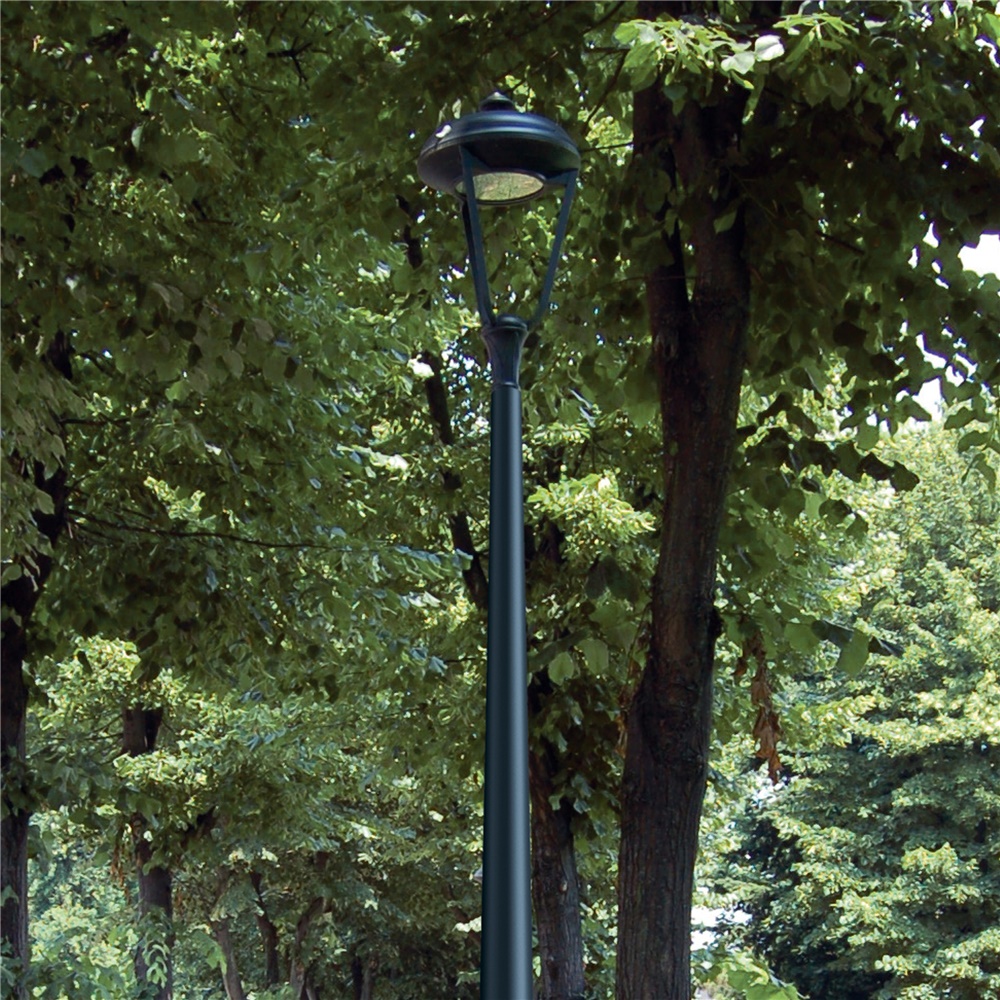 Palo illuminazione LED altezza 4600mm colore antracite uso esterno