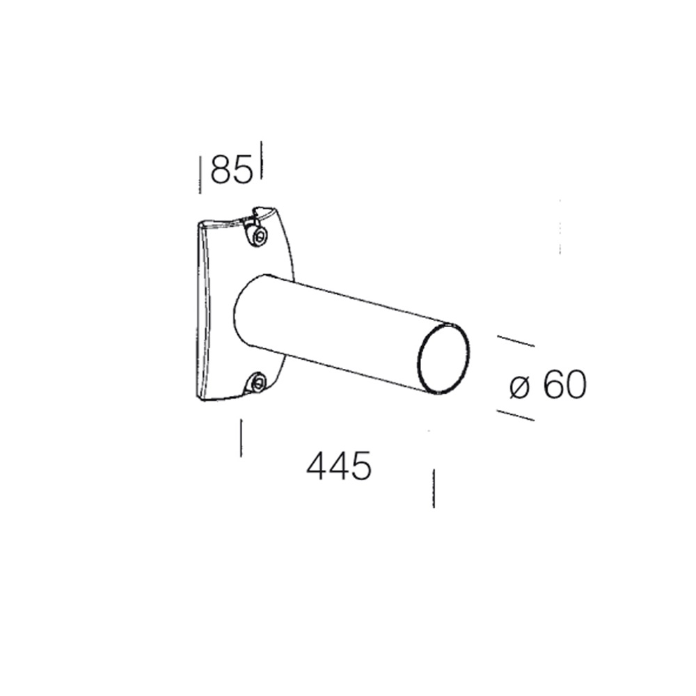 BRACCIO 328 L 445MM GREY9007