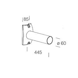 BRACCIO 328 L 445MM GREY9007