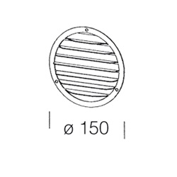 Schermo lamellare ELFO 190 nero per illuminazione LED design moderno risparmio energetico