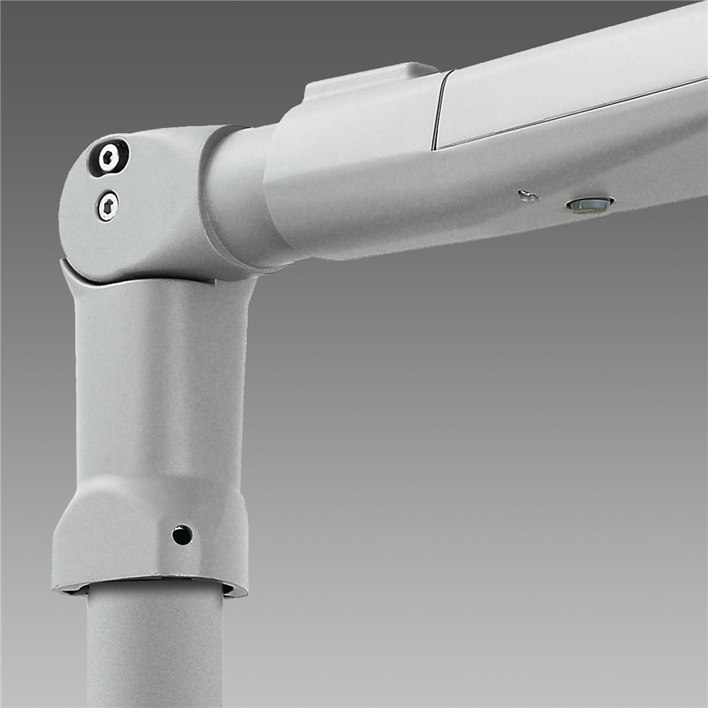 Attacco snodato 405 Grey9007 per illuminazione LED design tecnico installazione professionale