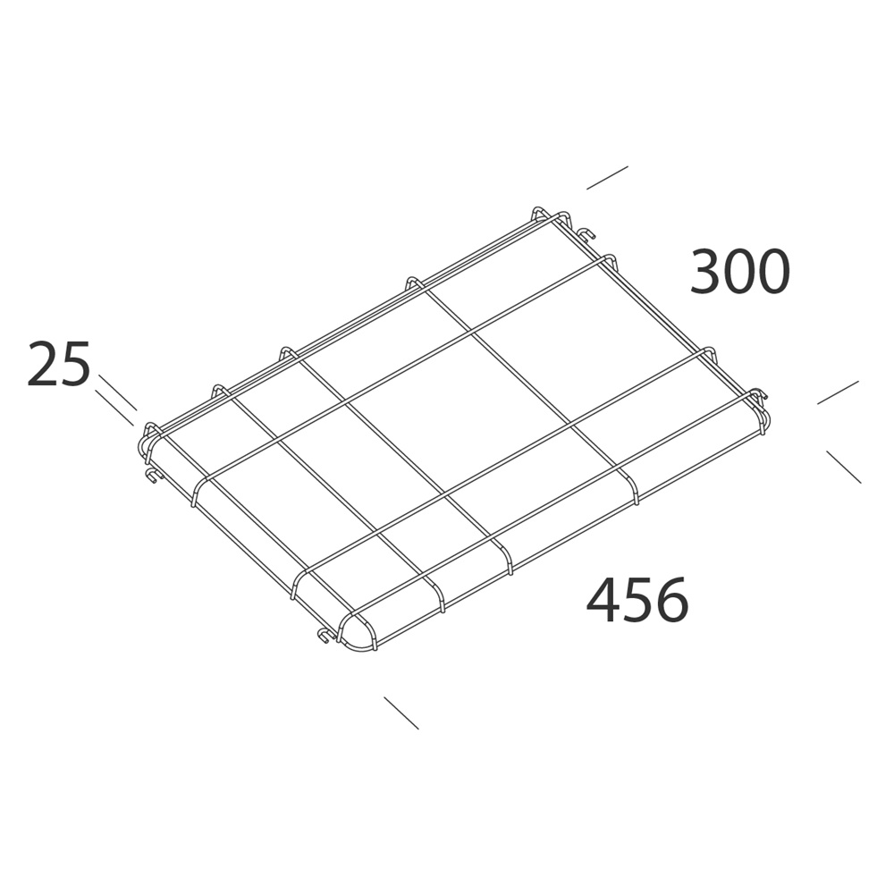 Gabbia protezione Rodio LED 350 nero per apparecchi illuminazione LED design avanzato