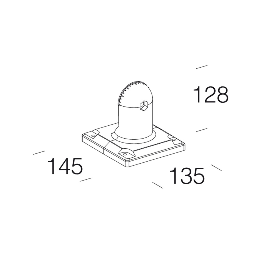 ATTACCO A PARETE 456 GREY9007