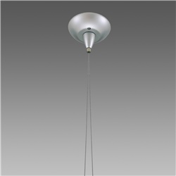 Sospensione bilampada 2513 metallo argento illuminazione LED design tecnico