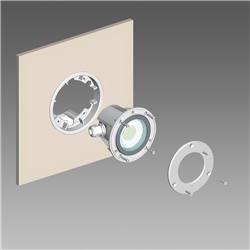 Telaio Microfloor 314 bianco struttura per illuminazione LED design moderno risparmio energetico