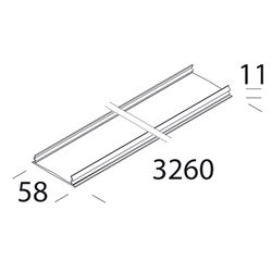 Copertura canale 6005 bianco per illuminazione LED design raffinato risparmio energetico