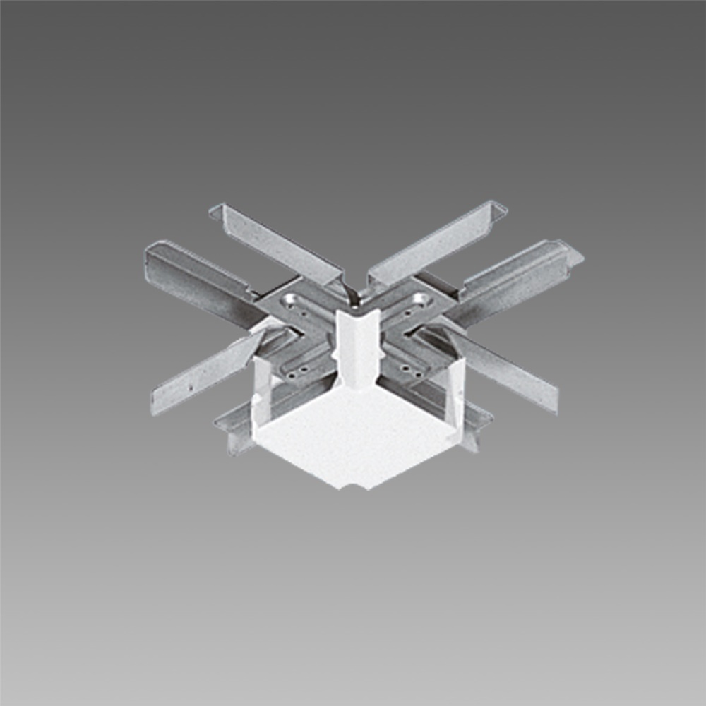 Giunto a X per canale 6025 bianco, connettore per sistemi elettrici modulari, uso interno e impianti illuminazione LED