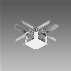 Giunto a X per canale 6025 bianco, connettore per sistemi elettrici modulari, uso interno e impianti illuminazione LED