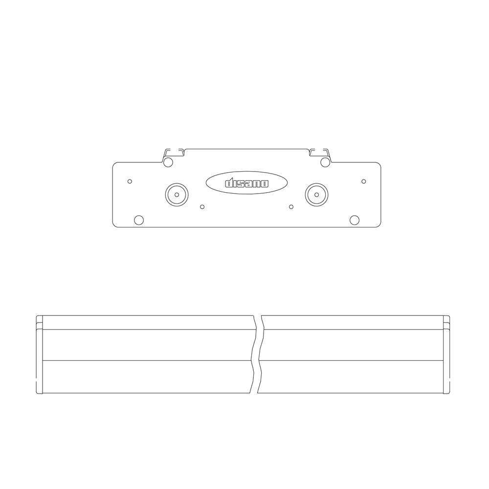 Modulo S1 Channel 395 28W alluminio grigio illuminazione elettrica