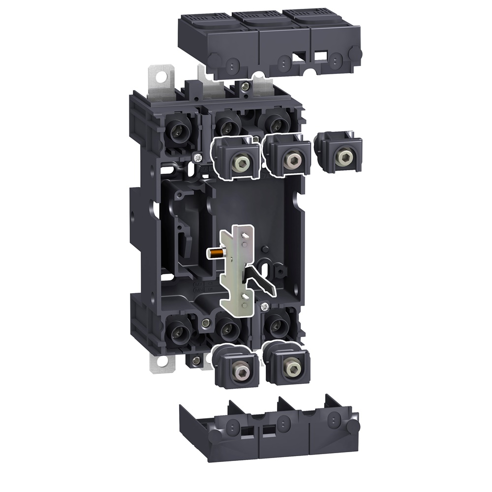 Kit zoccolo estraibile 3 poli per interruttori Compact NSX 100-250 uso industriale