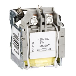 Sganciatore bobina MX 125 VCC per interruttori Compact NSX, PowerPact, EasyPact uso emergenza e apertura remota