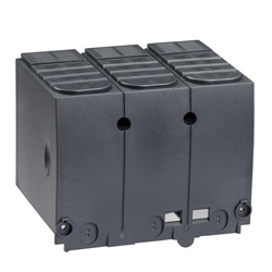 Copriterminali 3 poli lungo per dispositivi NSX100-250 isolamento protezione IP40 IK07 uso industriale