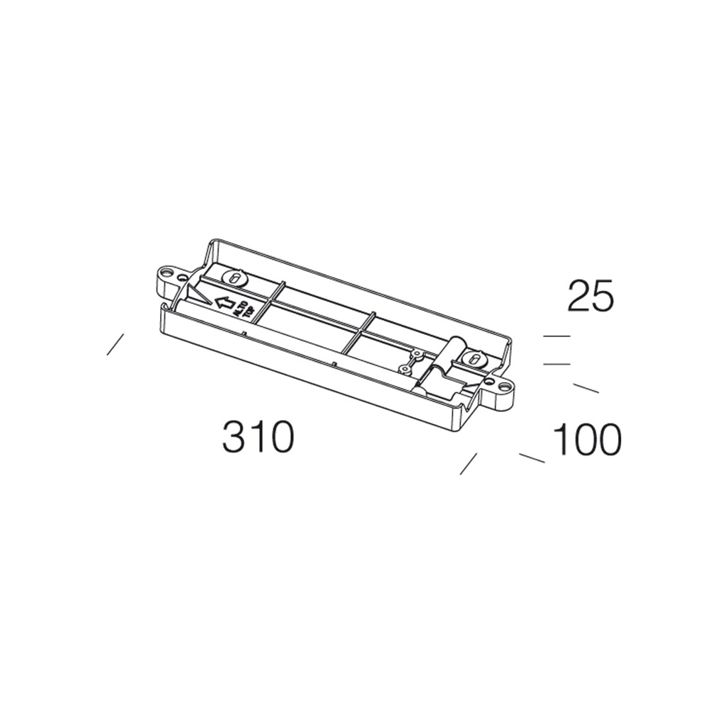 ATTACCO PARETE CILINDRO 401 GREY900