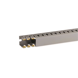 T1-N 25x30 G Canaletta con coestruso morbido modulo 20 feritoia 8 GRIGIO