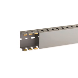 T1-N 60x40 G Canaletta con coestruso morbido modulo 20 feritoia 8 GRIGIO