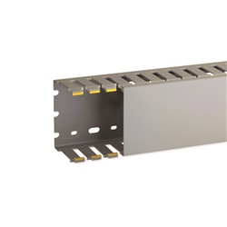 T1-N 80x60 G Canaletta con coestruso morbido modulo 20 feritoia 8 GRIGIO