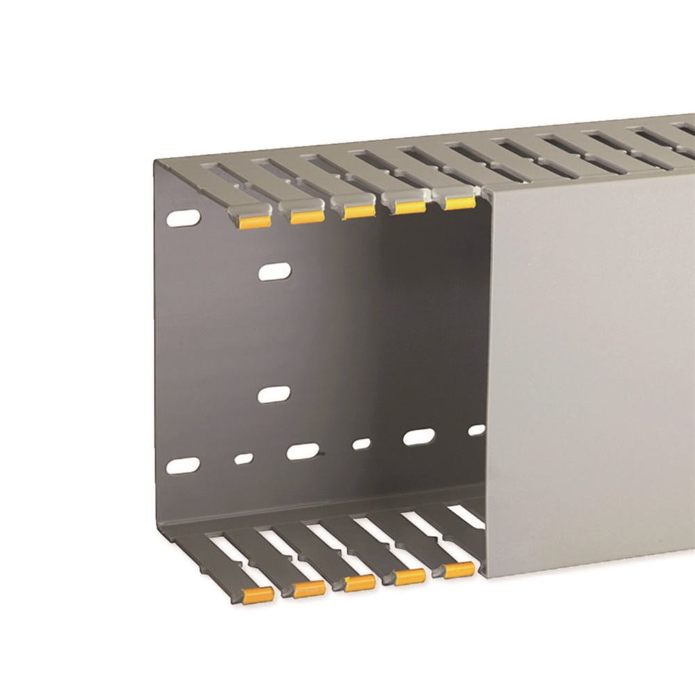 T1-N 150x100 G Canaletta con coestruso morbido modulo 20 feritoia 8 GRIGIO
