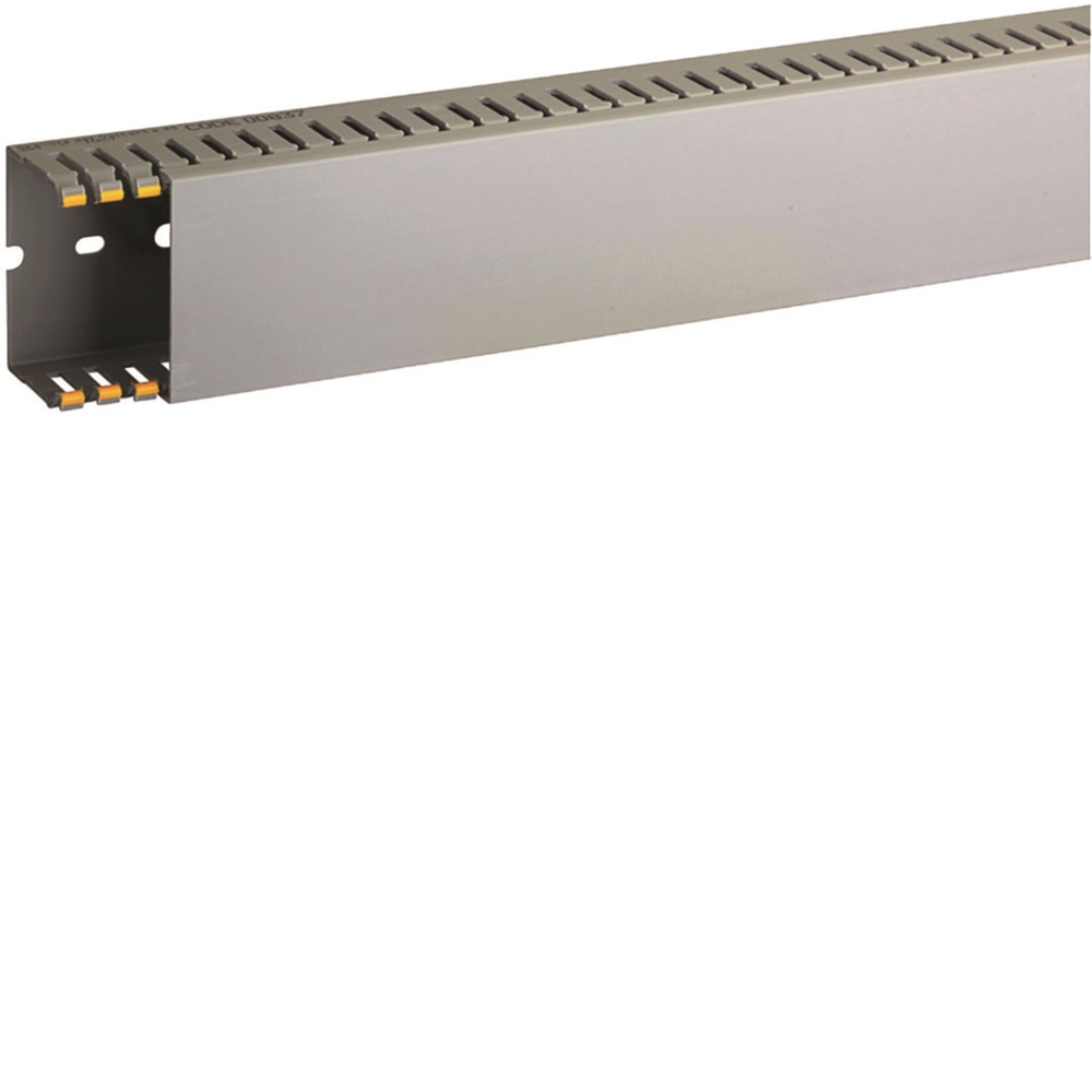 T1-EN 60x40 G Canaletta con coestruso morbido modulo 10 feritoia 4 GRIGIO