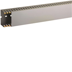 T1-EN 60x40 G Canaletta con coestruso morbido modulo 10 feritoia 4 GRIGIO