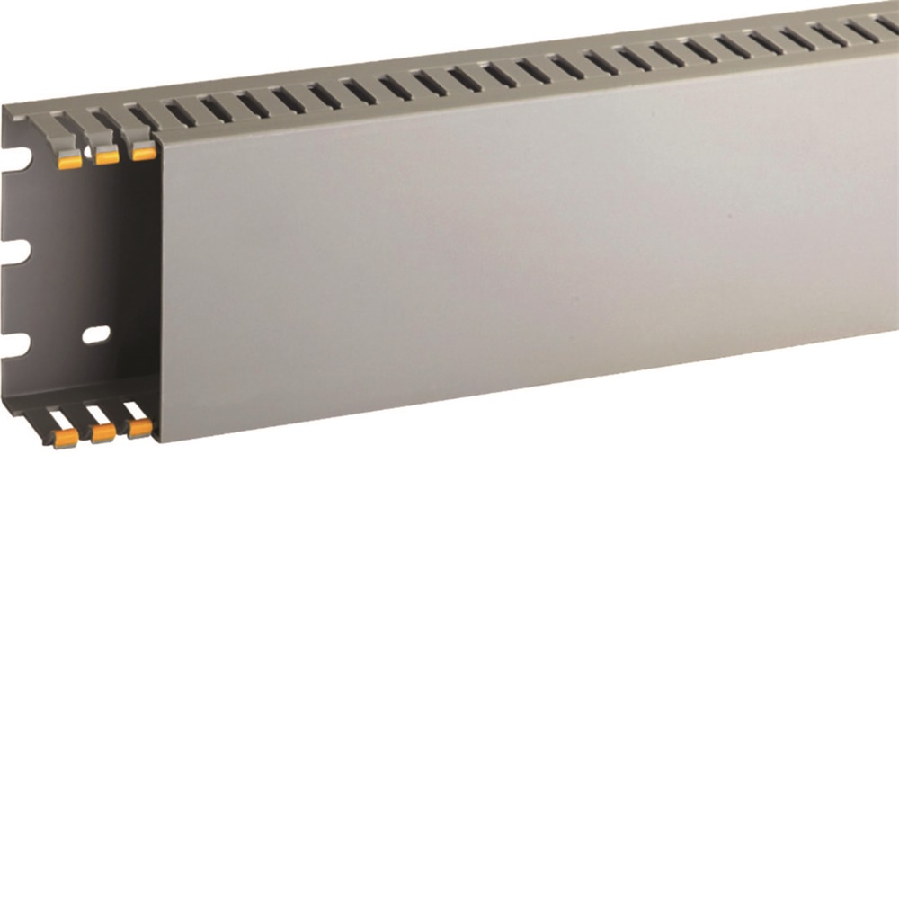 T1-EN 80x40 G Canaletta con coestruso morbido modulo 10 feritoia 4 GRIGIO