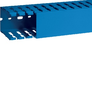 T1-F 60x80 BL Canaletta per cablaggio modulo 20 feritoia 8 BLU