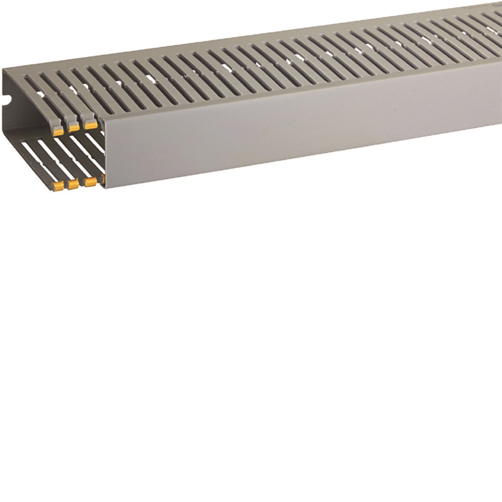 T1-EN 40x100 G Canaletta con coestruso morbido modulo 10 feritoia 4 GRIGIO