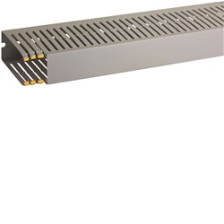 T1-EN 40x100 G Canaletta con coestruso morbido modulo 10 feritoia 4 GRIGIO