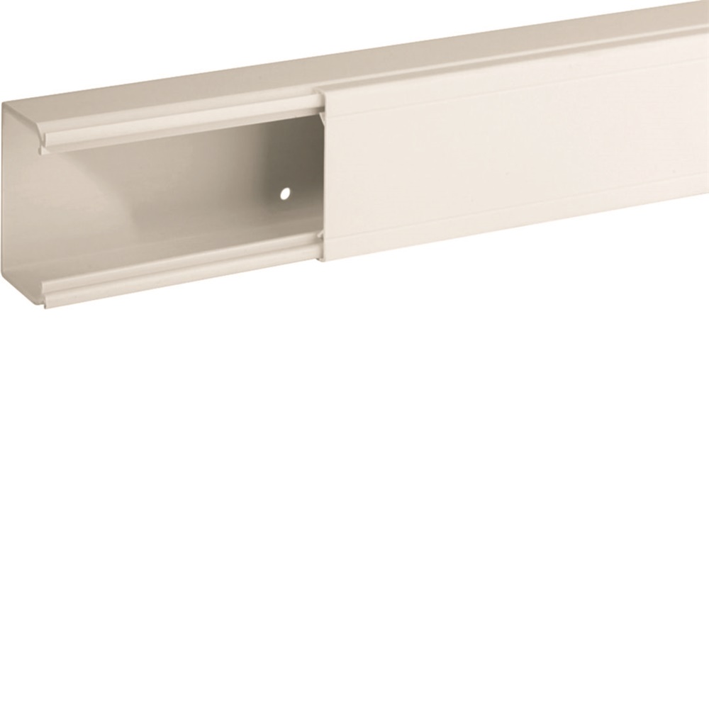 TA-EN 60x40 W Canale porta cavi a base piana BIANCO