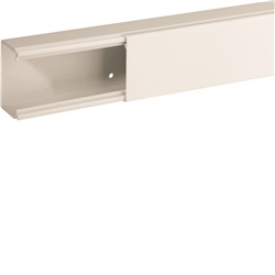 TA-EN 60x40 W Canale porta cavi a base piana BIANCO