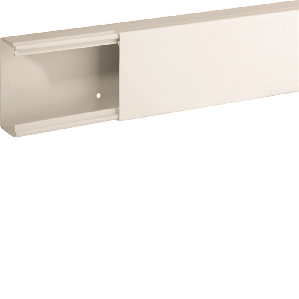 TA-EN 80x40 W Canale porta cavi a base piana BIANCO