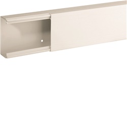 TA-EN 80x40 W Canale porta cavi a base piana BIANCO