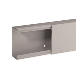 TA-EN 80x40 G Canale porta cavi a base piana GRIGIO
