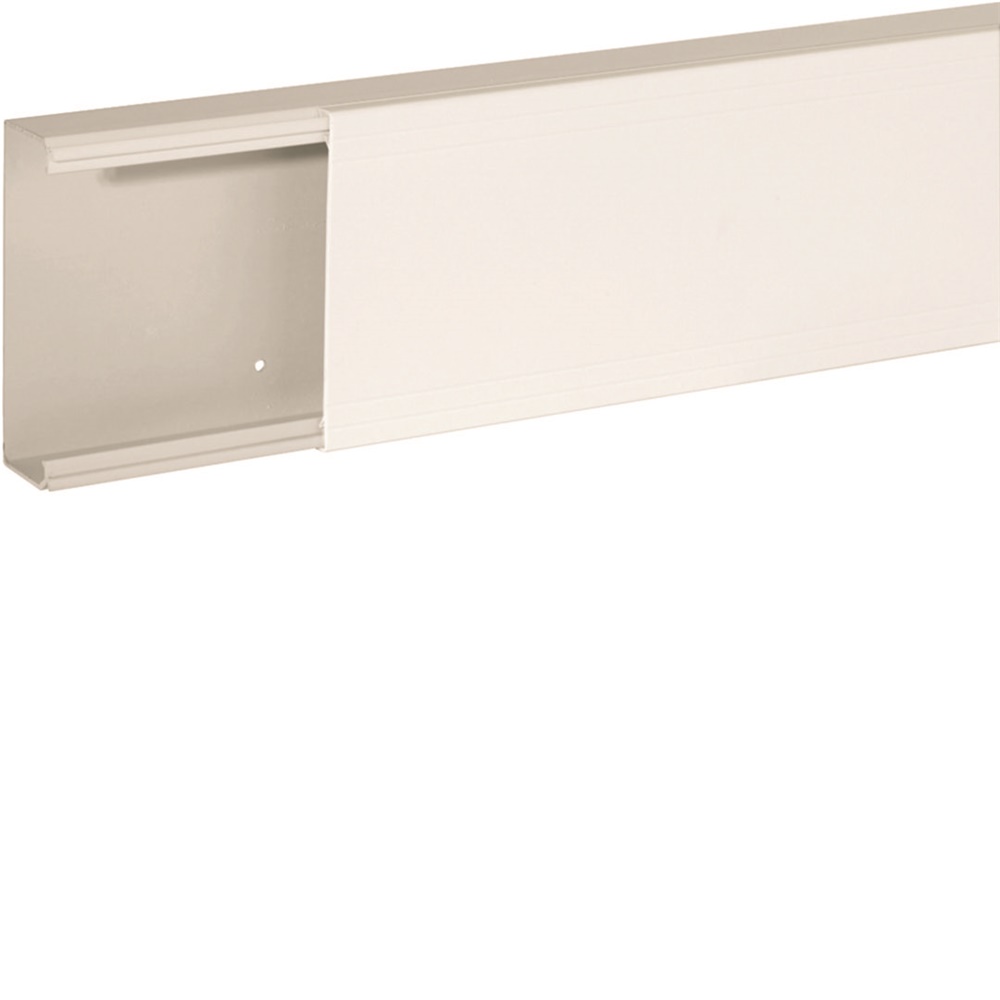 TA-EN 100x40 W Canale porta cavi a base piana BIANCO