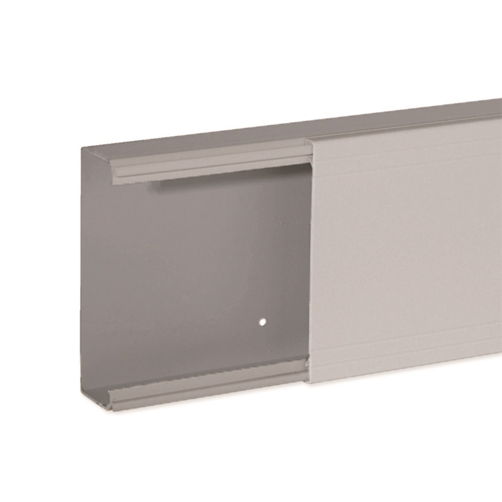 TA-EN 100x40 G Canale porta cavi a base piana GRIGIO