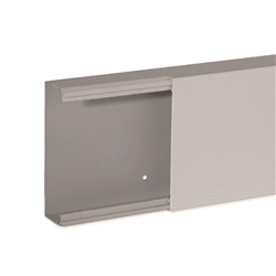TA-EN 100x40 G Canale porta cavi a base piana GRIGIO