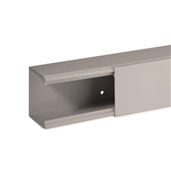 TA-EN 60x60 G Canale porta cavi a base piana GRIGIO