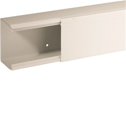 Canale porta cavi con base piana bianco TA-EN 80x60 mm